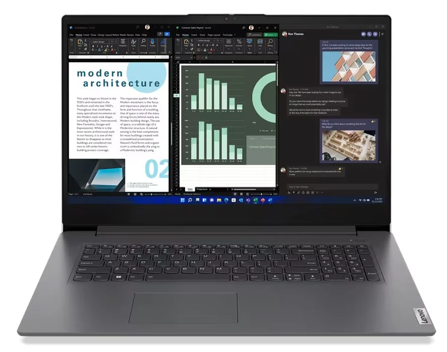 Laptop | Lenovo | V17 | Intel Core i5-13420H | DDR4 | 16GB | SSD | 1TB | 17,3" | Microsoft Windows 11 Pro