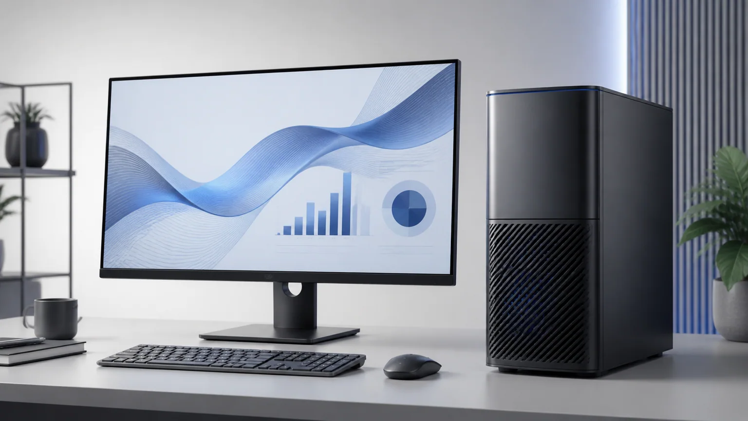 Obraz i obsługa monitorów – Dell Tower
